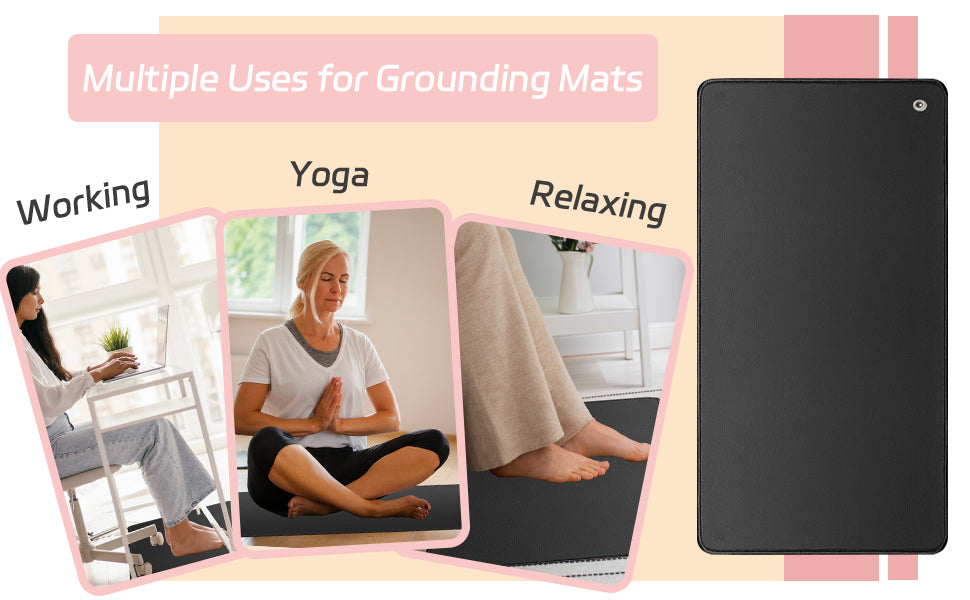 LiveGrounded Vegan Leather Grounding Mat